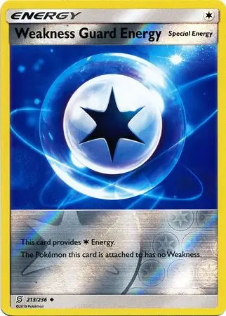 Unified Minds Weakness Guard Energy #213/236 reverse holo